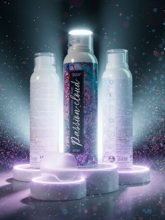 Шиммер для массажа с хрустящей пенкой Passion Cloud - 150 мл.